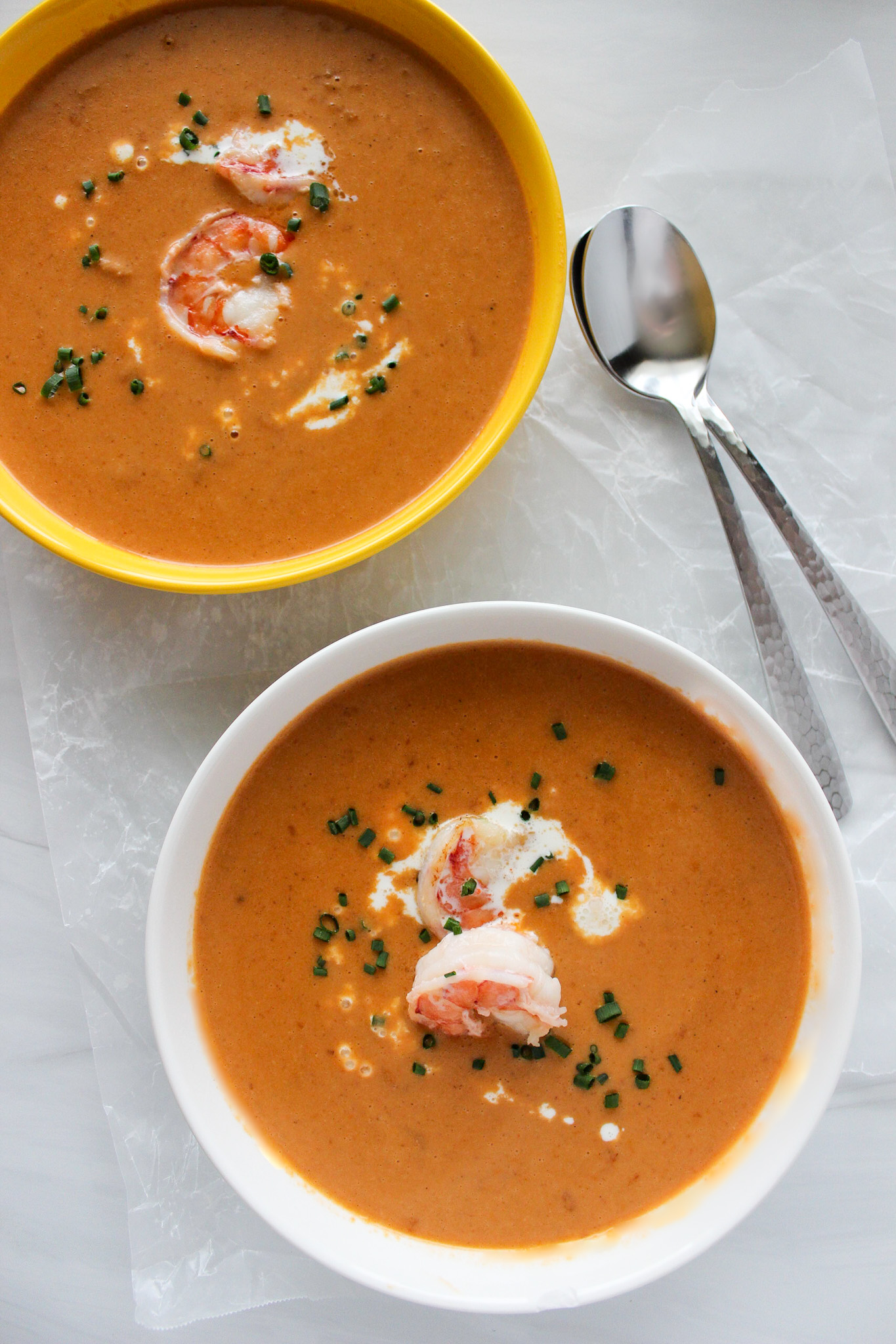 Creamy Lobster Bisque with Sherry and Thyme - A Hint of Wine